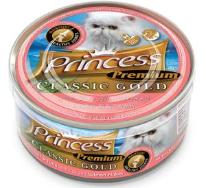 PRINCESS PREMIUM CLASSIC GOLD POULET & THON AVEC RIZ SAUMON 170g - BIENFAITS ARITICULAIRES