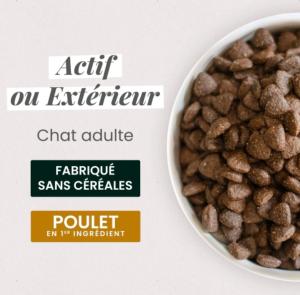 ULTRA PREMIUM SANS CEREALES CHAT ADULTE ACTIF OU EXTERIEUR 7 KG