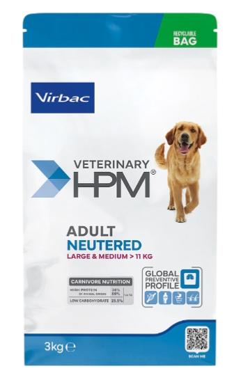 VET HPM ADULT NEUTERED DOG LARGE & MEDIUM 3 kg