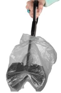 PELLE RAMASSE EXCREMENTS NOIR/GRIS 36cm