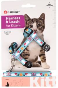 HARNAIS+LAISSE CHATON ARWEN BLEU