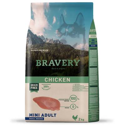 BRAVERY ADULT CHICKEN SMALL BR. 2 KG