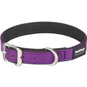 RED DINGO Dog collier Elegant cuir vegan Purple S 15mm, 30cm