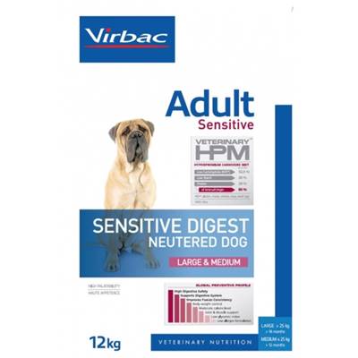 VIRBAC Adult Sensitive Digest Neutered Dog Large &Medium 12kg