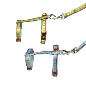 Set de promenade lapin carrot Vert/bleu 25-45cm/10mm - 120cm/10mm