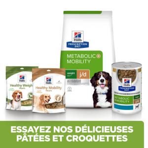 Hill's PRESCRIPTION DIET j/d Metabolic+Mobility Croquettes pour Chien au Poulet 12 kg