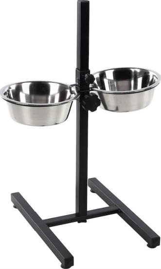 SUPPORT + 2 GAMELLES INOX 21CM - OTIS