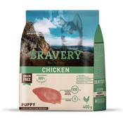 BRAVERY PUPPY CHICKEN MED-LARGE BR. 400 GR