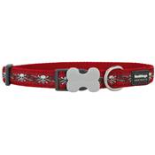 RED DINGO Dog collier Design Skull & Roses Red L 25mm x 41-63cm