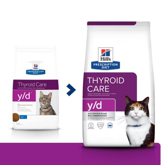 Hill's PRESCRIPTION DIET y/d Thyroid Croquettes pour Chat 1,5kg