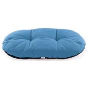 COUSSIN OVALE OUATINE 45CM BLEU