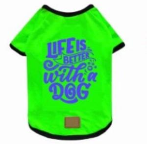 TSHIRT "LIFE IS BETTER WITH A DOG" TAILLE 7