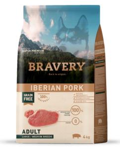 BRAVERY IBERIAN PORK ADULT LARGE/MED 4 KG