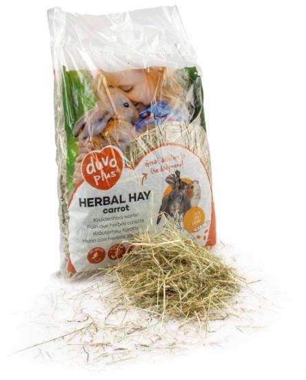 Foin à base d'herbes et carotte 500GR