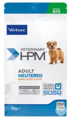VET HPM ADULT NEUTERED DOG SMALL & TOY 3 kg