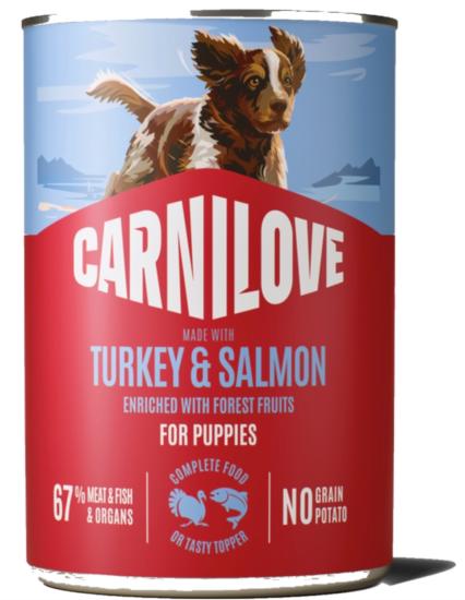 CARNILOVE -DOG CAN - PATE TURKEY & SALMON - PUPPIES -400G