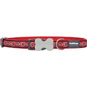 RED DINGO Dog collier Design Cosmos Red S 15mm x 24-36cm