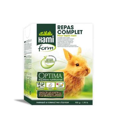 HAMIFORM Optima – repas complet lapin nain – 900 gr