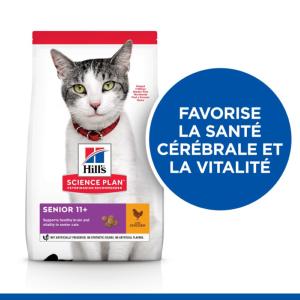 Hill's Science Plan croquettes pour Chat Senior 11+ au Poulet 1,5kg