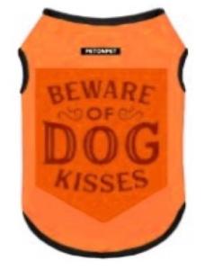 TSHIRT "BEWARE OF DOG KISSES" TAILLE 3