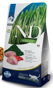 N&D SPIRULINA AGNEAU & BAIE DE GOJI CHAT ADULTE 1.5kg