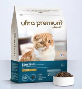 ULTRA PREMIUM FAIBLE EN CEREALES CHAT ADULTE STERILISE - POULET RIZ 10 KG