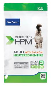 VET HPM ADULT WITH SALMON NEUTERED & ENTIRE CAT 1,5 kg