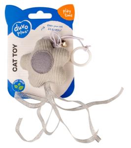 JOUET CHAT ETOILE+CLOCHE 17CM