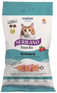 SERRANO Snack chat URINARY SAUMON ET THON SANS CEREALES 50G