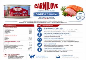 CARNILOVE -CAT CAN - PATE TURKEY & SALMON - 100G