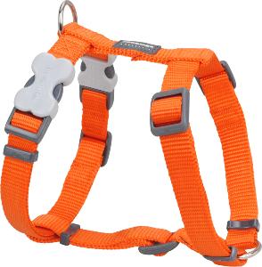 RED DINGO Dog harnais unis Classic Orange XS 12mm, cou 25-39cm, corps 30-44cm