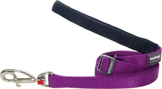 RED DINGO Dog laisse unis Classic Purple S 15mm x 1.8m