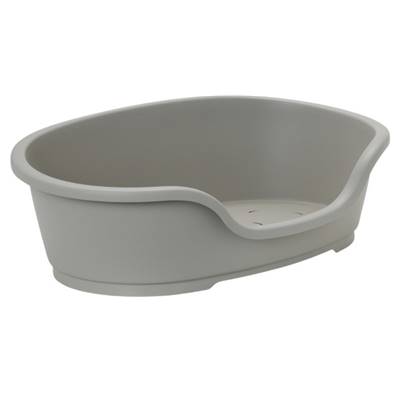 Lit chien plastique 92cm GRIS