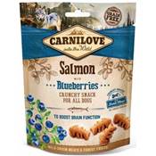 CARNILOVE - SNACK DOG - CRUNCHY SALMON WITH BLUBERRIES WHIT FRESH MEAT - 200GR