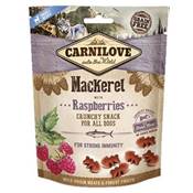 CARNILOVE - SNACK DOG - CRUNCHY MACKEREL WITH RASPBERRIES WITH FRESH MEAT-200GR