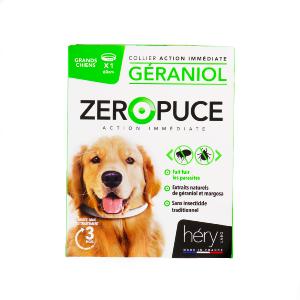 ZERO PUCE COLLIER GCHIEN GERANIOL 60CM