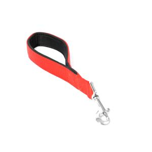 Nylon Laisse Courte Double 30cm/25mm rouge