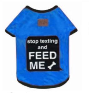 TSHIRT "STOP TEXTING FEED ME" TAILLE 8