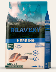 BRAVERY HERRING ADULT LARGE/MEDIUM 12KG 