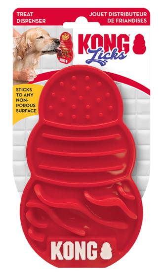 KONG LICKS S - 3x7,5x12cm rouge