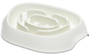 MODERNA Gamelle anti glouton SLOMO 950 ml BLANCHE