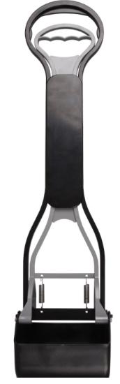 PELLE RAMASSE EXCREMENTS NOIR/GRIS 60cm