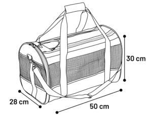 SAC TRANSPORT DAVINA BLEU 46CM-M