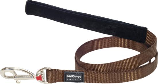 RED DINGO Dog laisse unis Classic Brown S 15mm x 1.2m