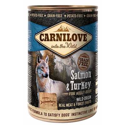 CARNILOVE (CANS) Wild Meat Salmon & Turkey 400g