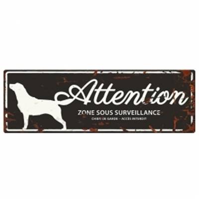 WARNING SIGN RETRIEVERL F noir