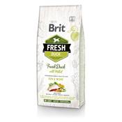 BRIT FRESH - DRY DOG -ADULT - DUCK WITH MILLET - ACTIVE RUN & WORK - 12KG