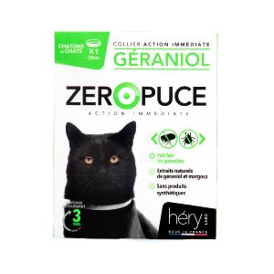 ZERO PUCE COLLIER CHAT GERANIOL 35CM