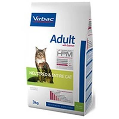 VET HPM ADULT SALMON NEUTERED & ENTIRE CAT Sac 3 kg