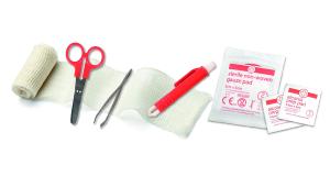 TROUSSE DE SECOURS RESKU ANIMAUX DOMESTIQUES BASIC ROUGE 18x12x4CM